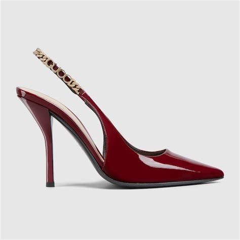 gucci signoria pump|Gucci slingback pump collection.